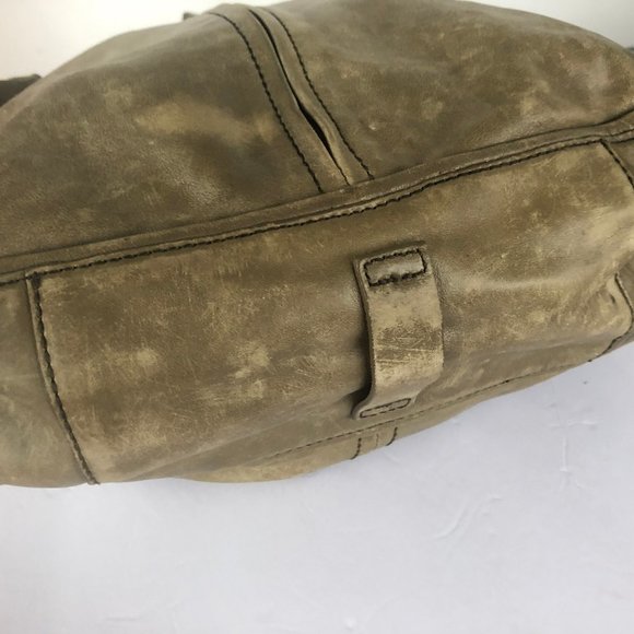 F. Biasia green gray drawstring purse - Picture 9 of 12